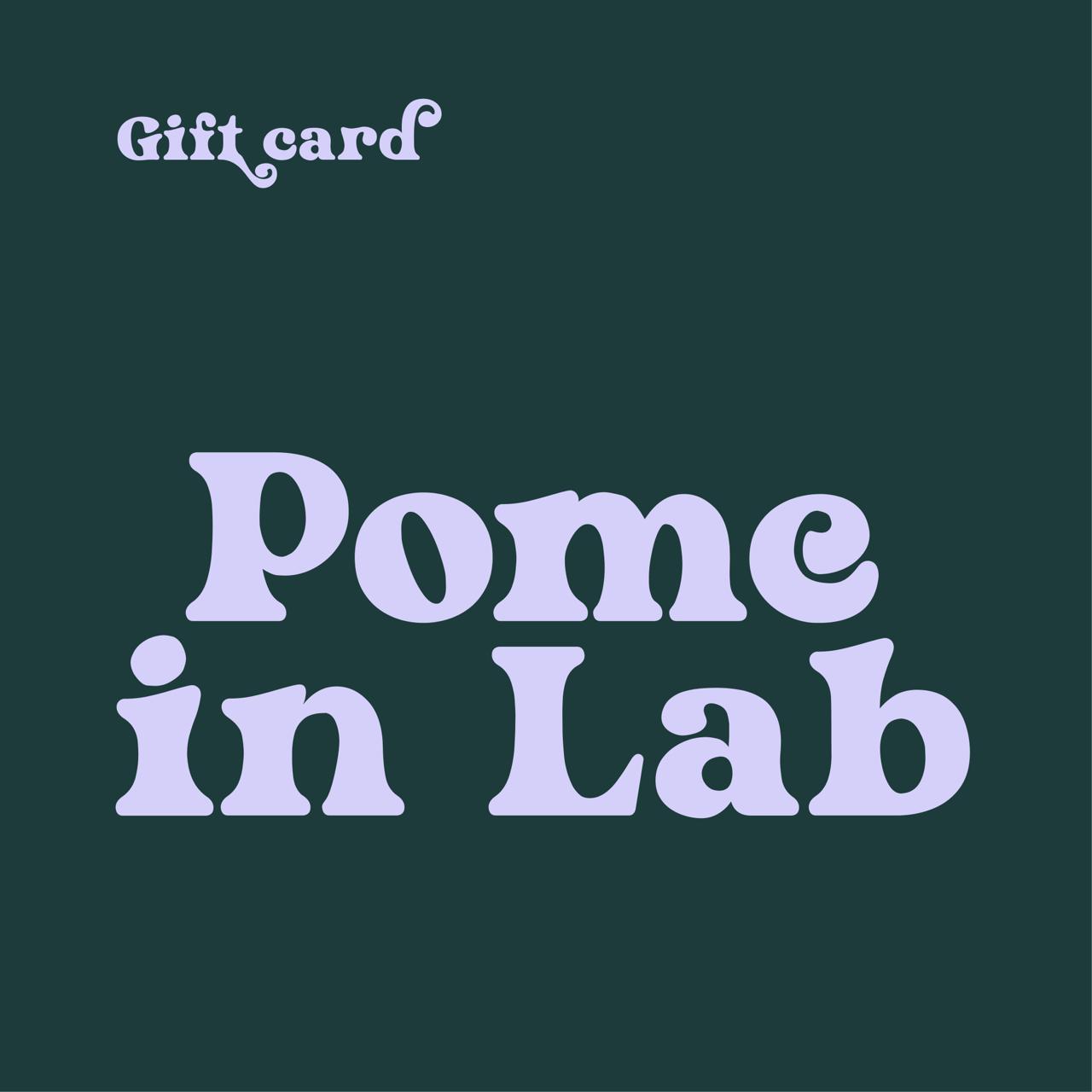 Gift card - afternoon in the lab